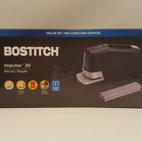 Bostitch Impulse 30 Electric Stapler Value Kit w/ 840 Staples | 02210-W - Picture 1 of 6